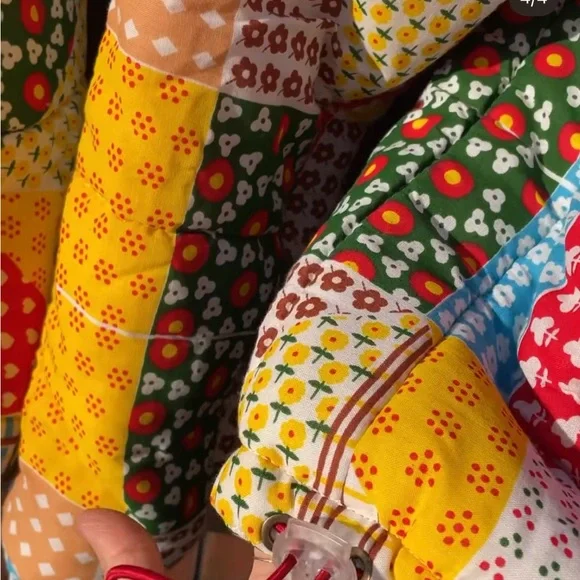 Colorful Patchwork Sleeping Bag jacket - Picture 3 of 7